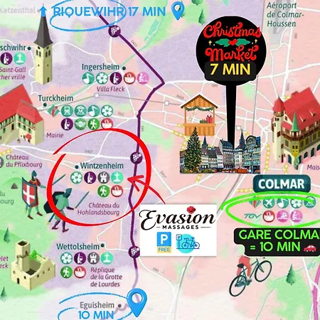 Cosy Indépendante évasion 2 Proximité Colmar Wintzenheim